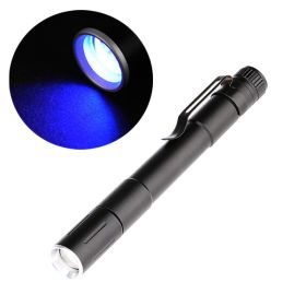 Outdoor Strong Light Aluminum Alloy Torch (Option: Long Purple Light)